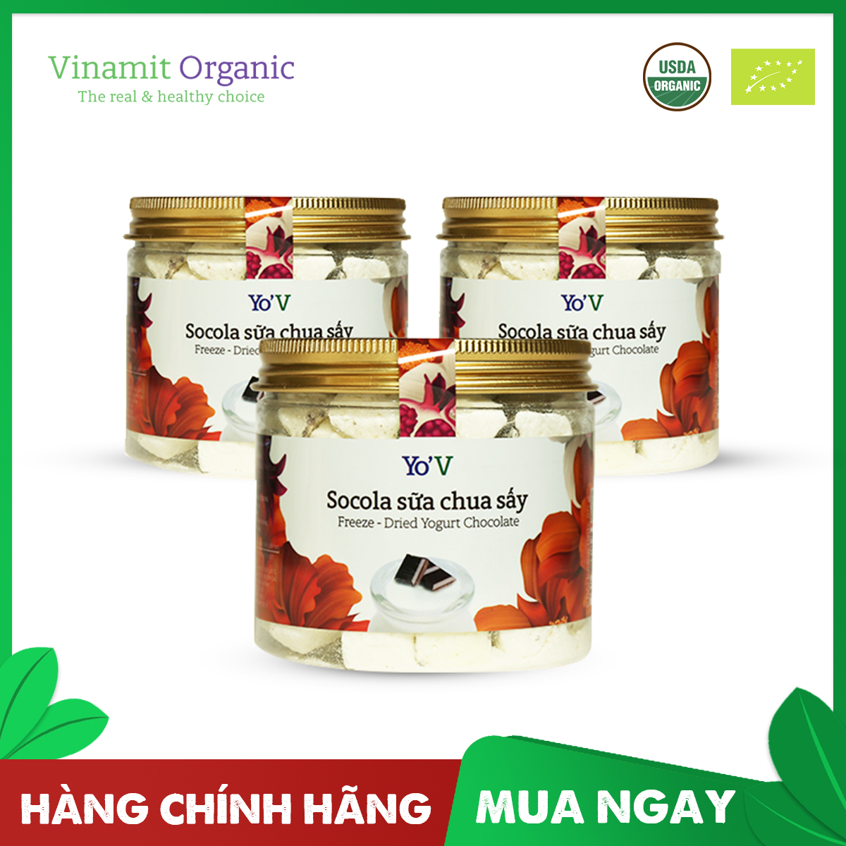 Sữa chua sấy YoV VINAMIT SOCOLA 80g (Lon)