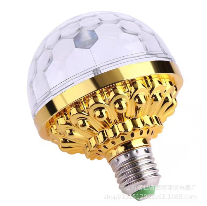 [HCM]Đèn nháy xoay vũ trường sân khấu (vàng)