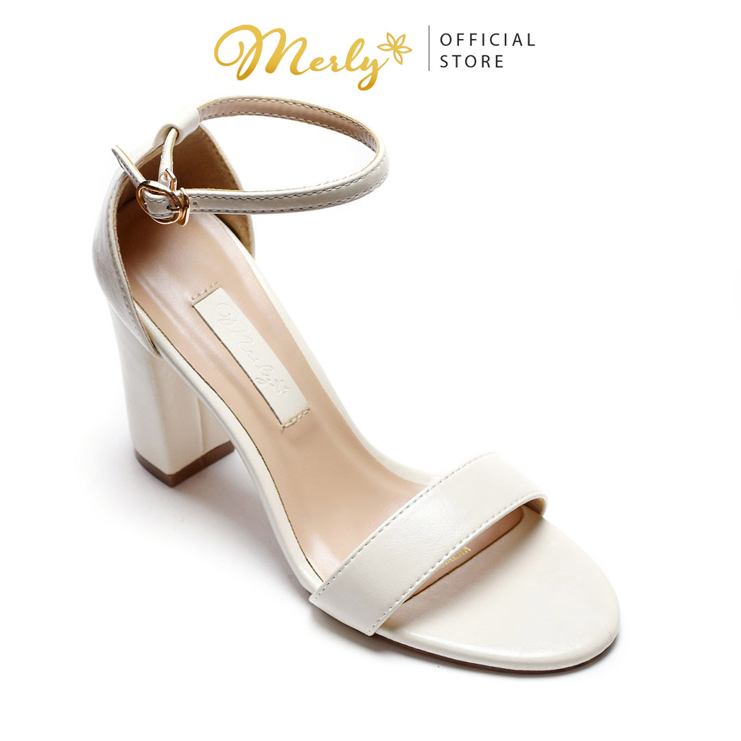 Giày Sandal Cao Gót Microfiber Merly 1134, Sandal Nữ Big Size