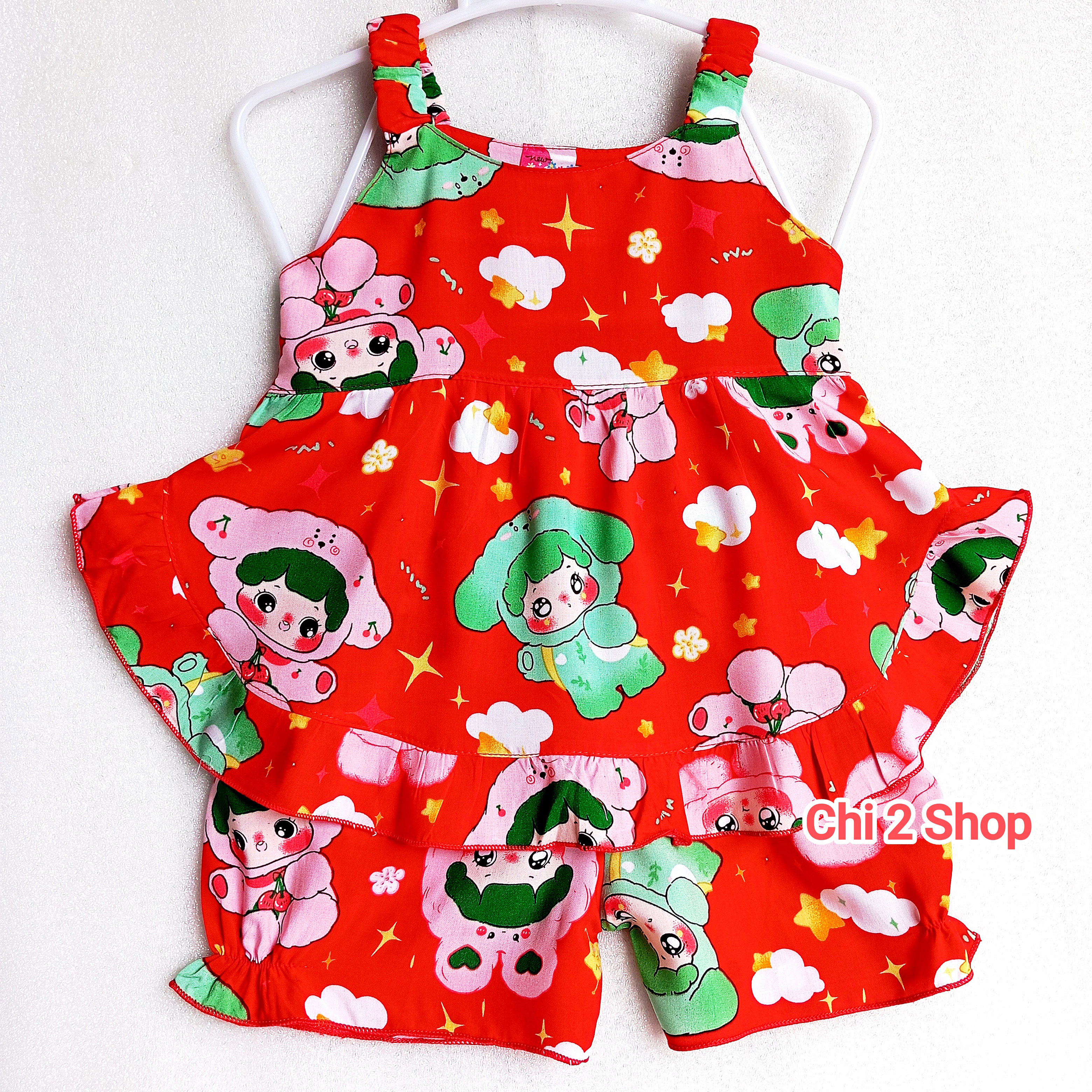 Baby Girl's Linen Outfit C2H06, Newborn Baby Clothes, Tank Top, Children's Clothes under 3 Years Old, Cheap, Cool Home Clothes