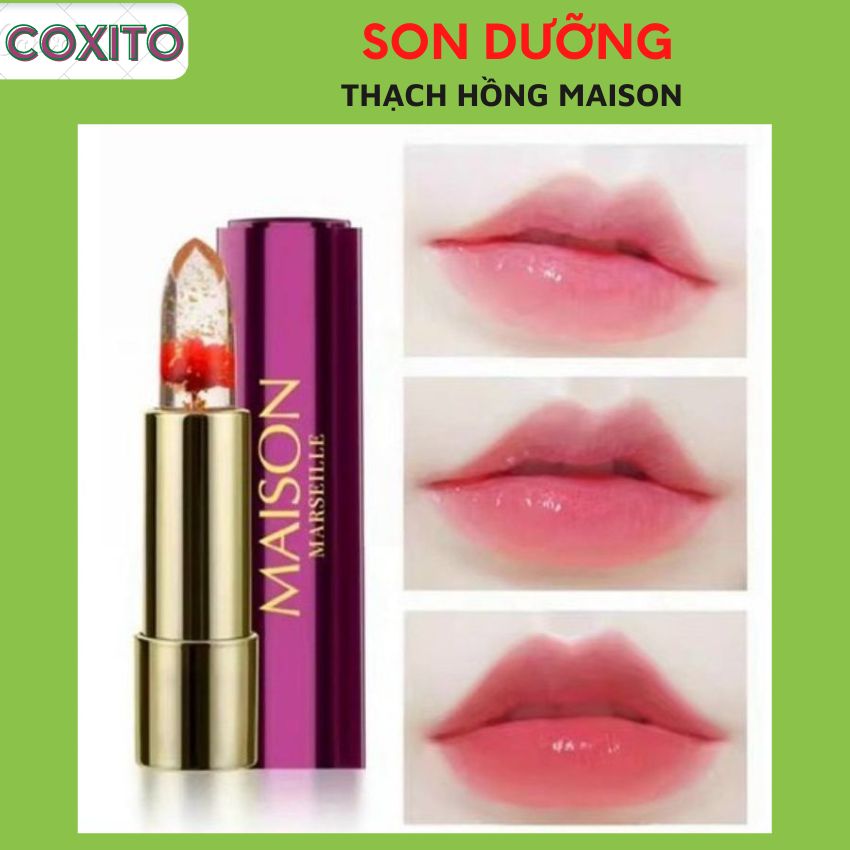 Son thạch ướp cánh hoa son dưỡng môi làm hồng cấp ẩm-coxito