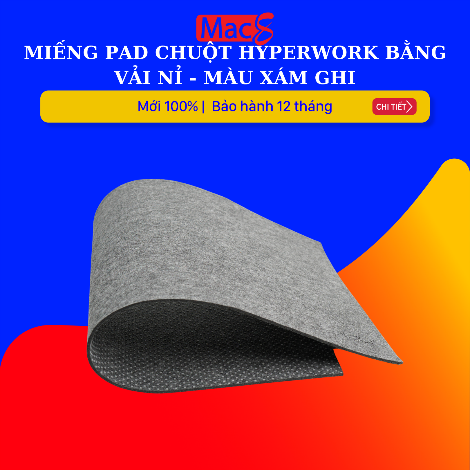 Miếng Pad Chuột HyperWork Bằng Vải Nỉ
