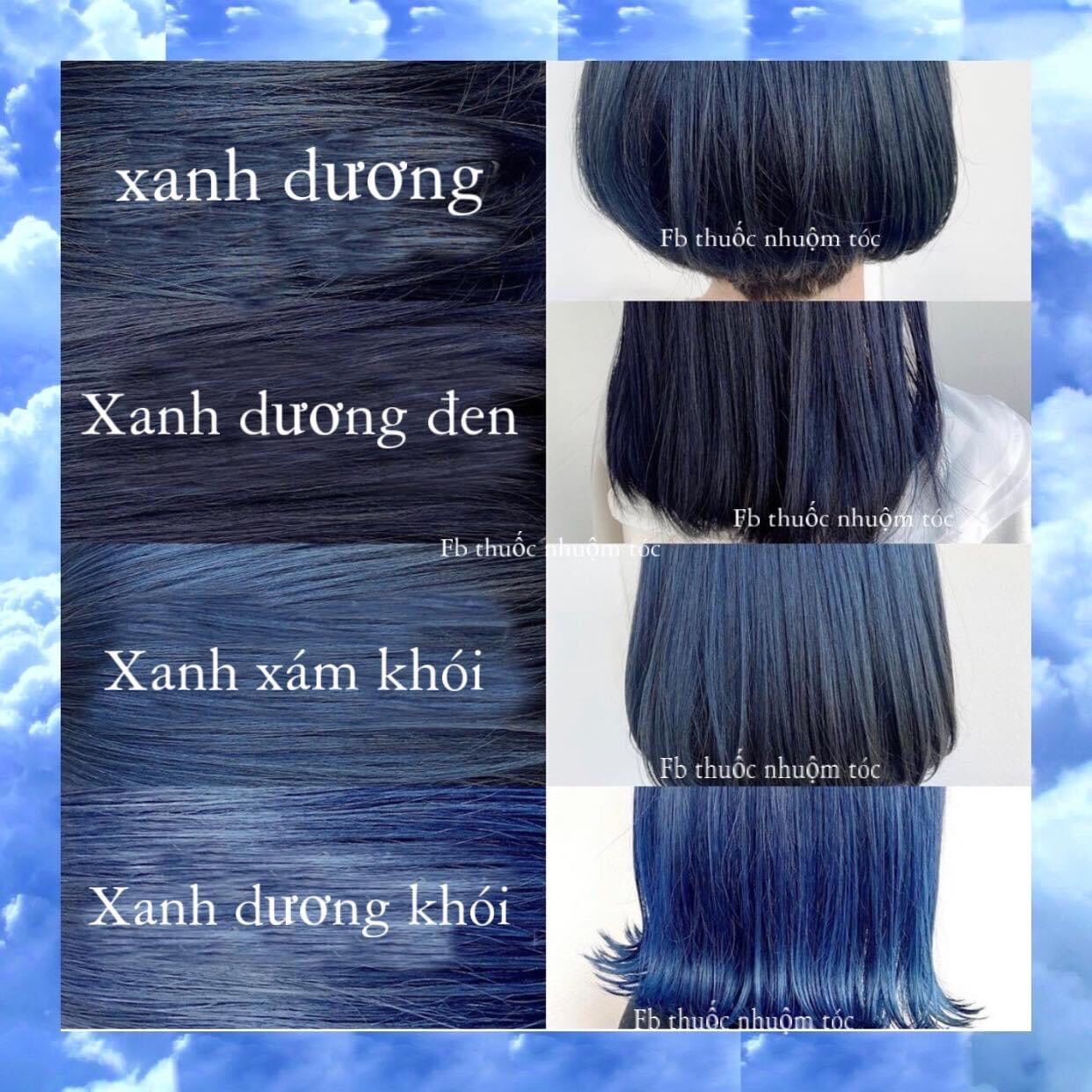Nhuộm tóc tại nhà Tone Xanh (tặng kèm oxy và găng tay)