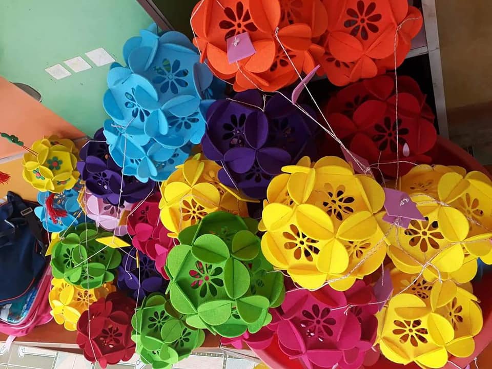 Cẩm Tú Cầu Nỉ Trang Trí