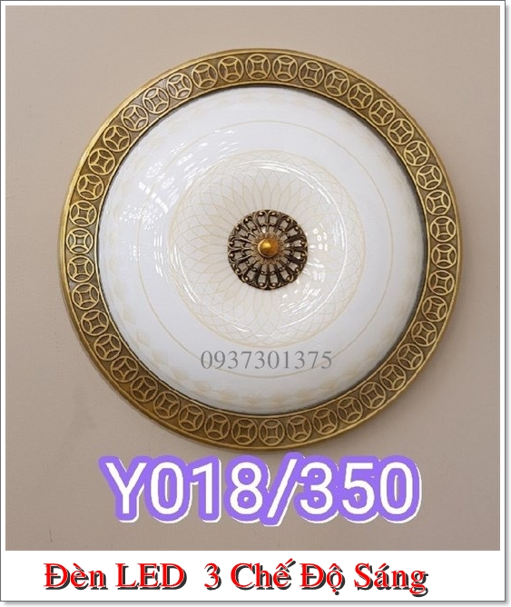Đèn ốp trần cao cấp y018 ánh sáng led 3 chế độ