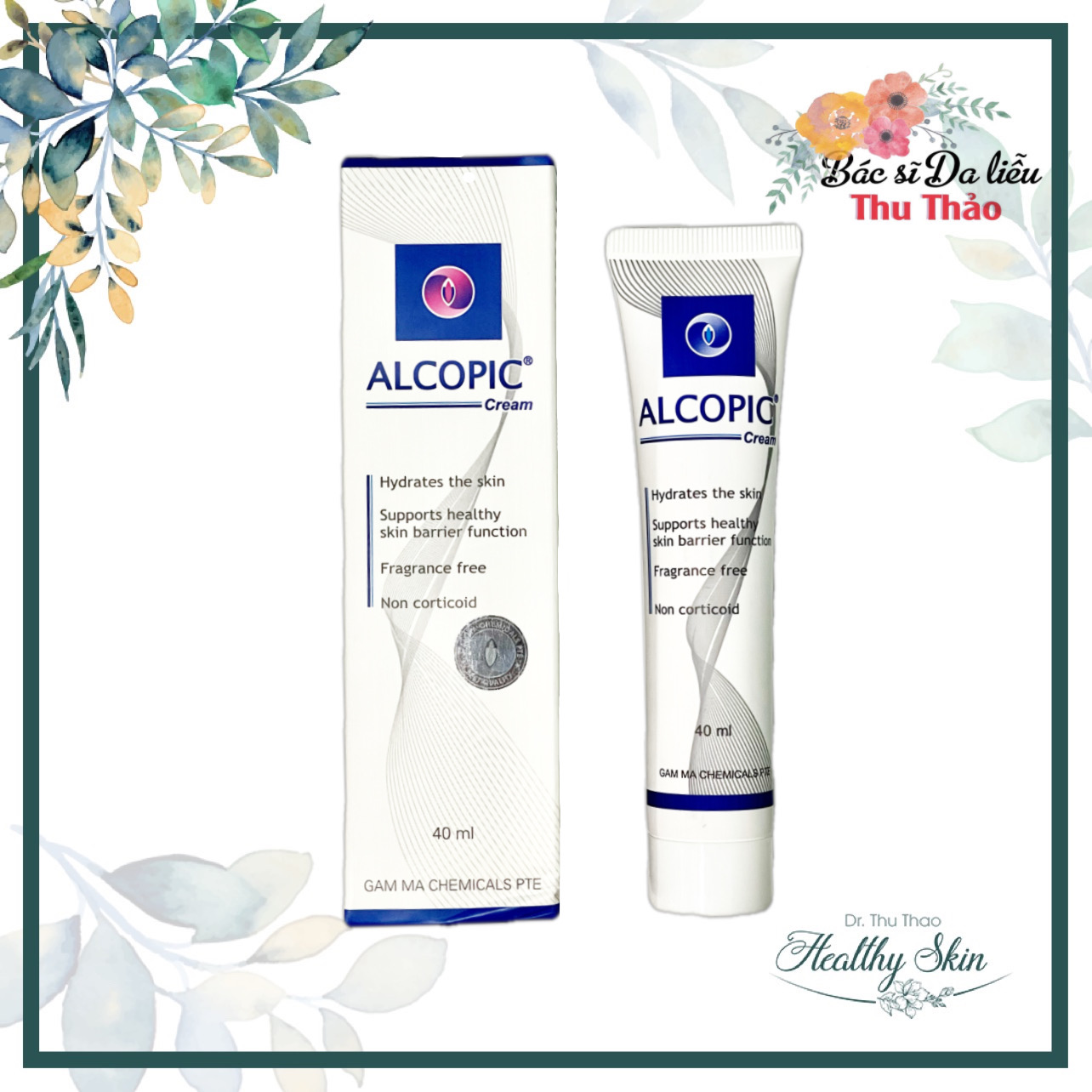 Kem dưỡng giảm ngứa da alcopic cream