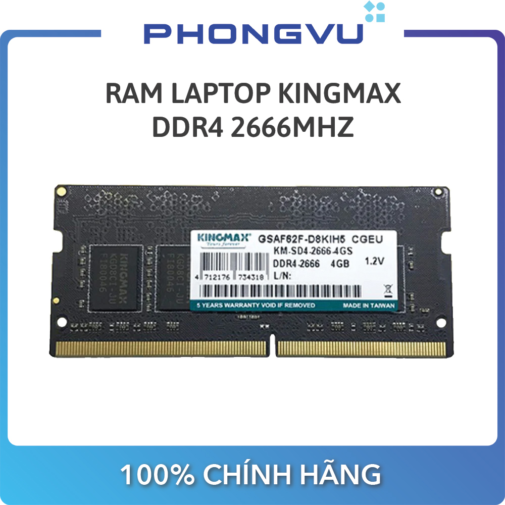 Bộ nhớ laptop ddr4 kingmax 8gb 4gb 16gb - bảo hành 36 tháng