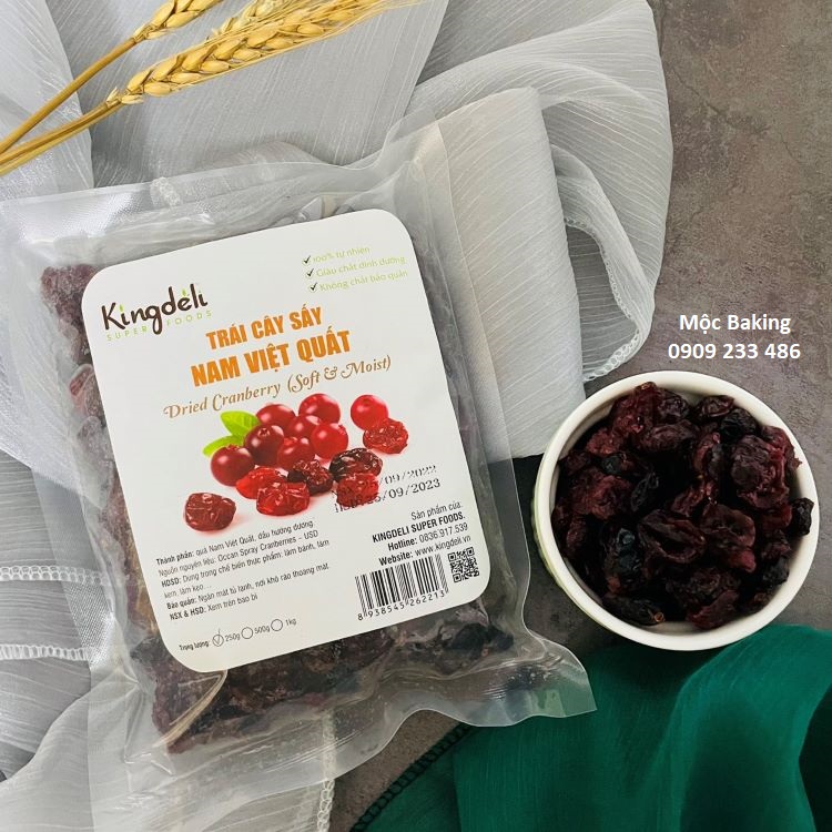 Nam Việt Quất chua ngọt xuất xứ Mỹ trọng lượng 100g, 250gr