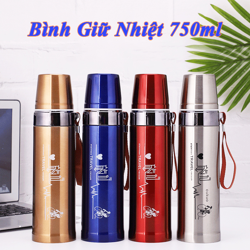 Bình Giữ Nhiệt Nóng Lạnh Outside 750ml Chất Liệu Inox 304 Giữ Nhiệt Tốt, Tối Ưu Giữ Nước Nóng Lạnh Pha Trà, Pha Cafe, Mang Nước Đi Học, Đi Làm, Tập Thể Thao ...