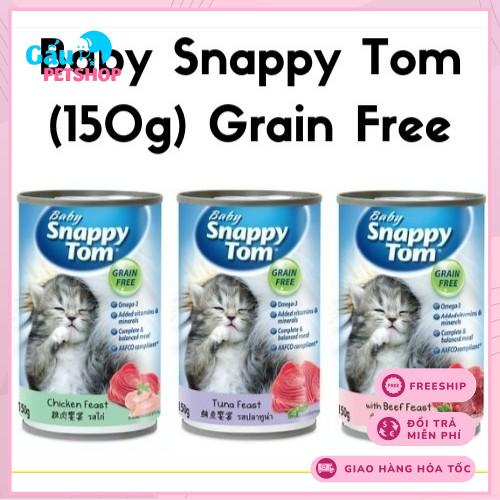 Pate mèo con Snappy Tom Baby lon 150g