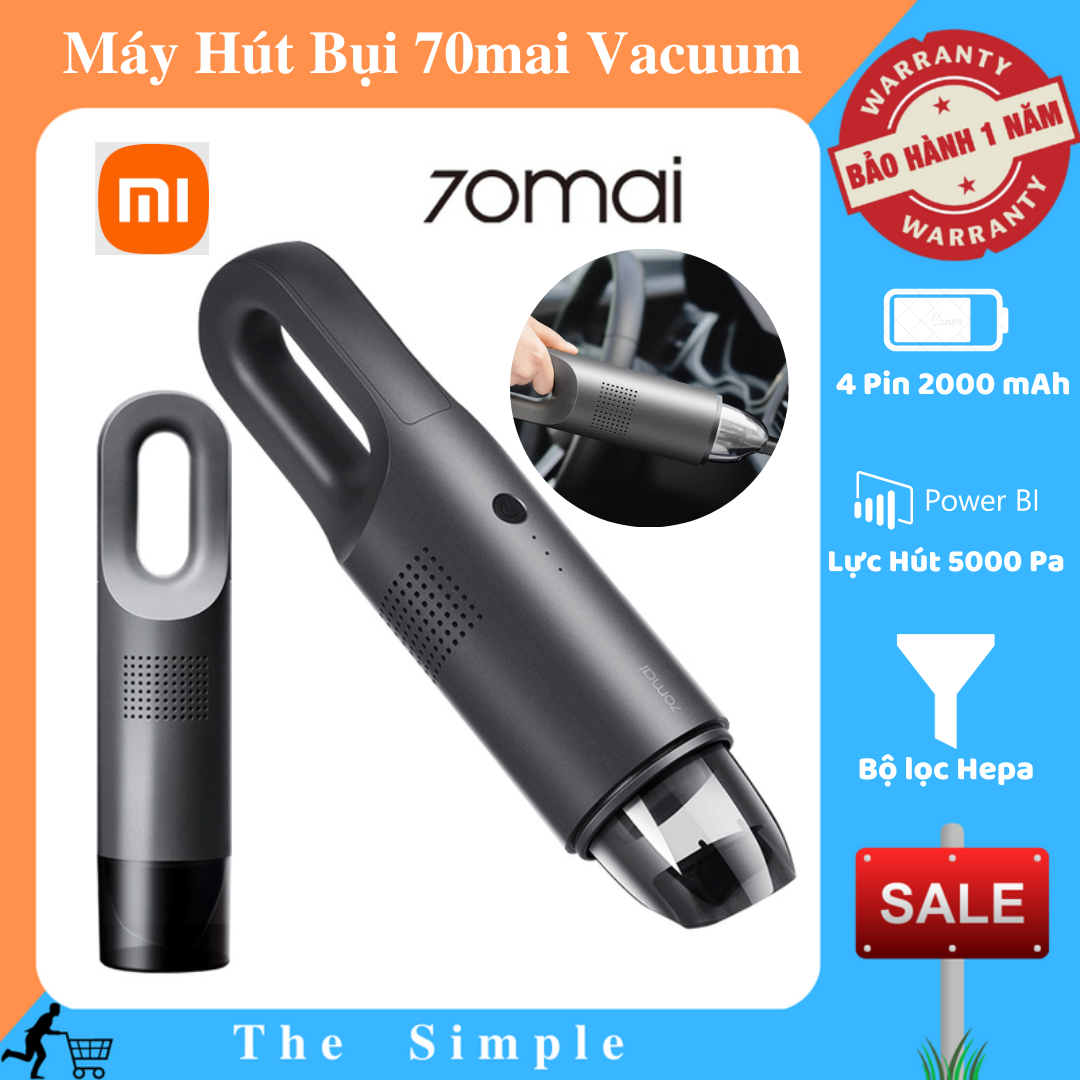 Máy Hút Bụi 70mai PV01 - Máy Hút Bụi Ô Tô - Hút Bụi Siêu Sạch - Nhỏ Gọn, Dễ Sử Dụng - Bảo Hành 12 Tháng , Máy Hút Bụi Cầm Tay , Máy Hút Bụi Mini, Máy Hút Bụi Ô Tô, Máy Hút Bụi 70mai, Máy Hút Bụi Nhỏ Gọn