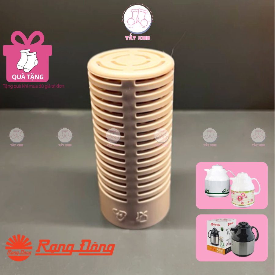 Lõi lọc trà phích 1 lít Rạng Đông mã 1055, lõi lọc thay thế, nắp, gioăng thay thế