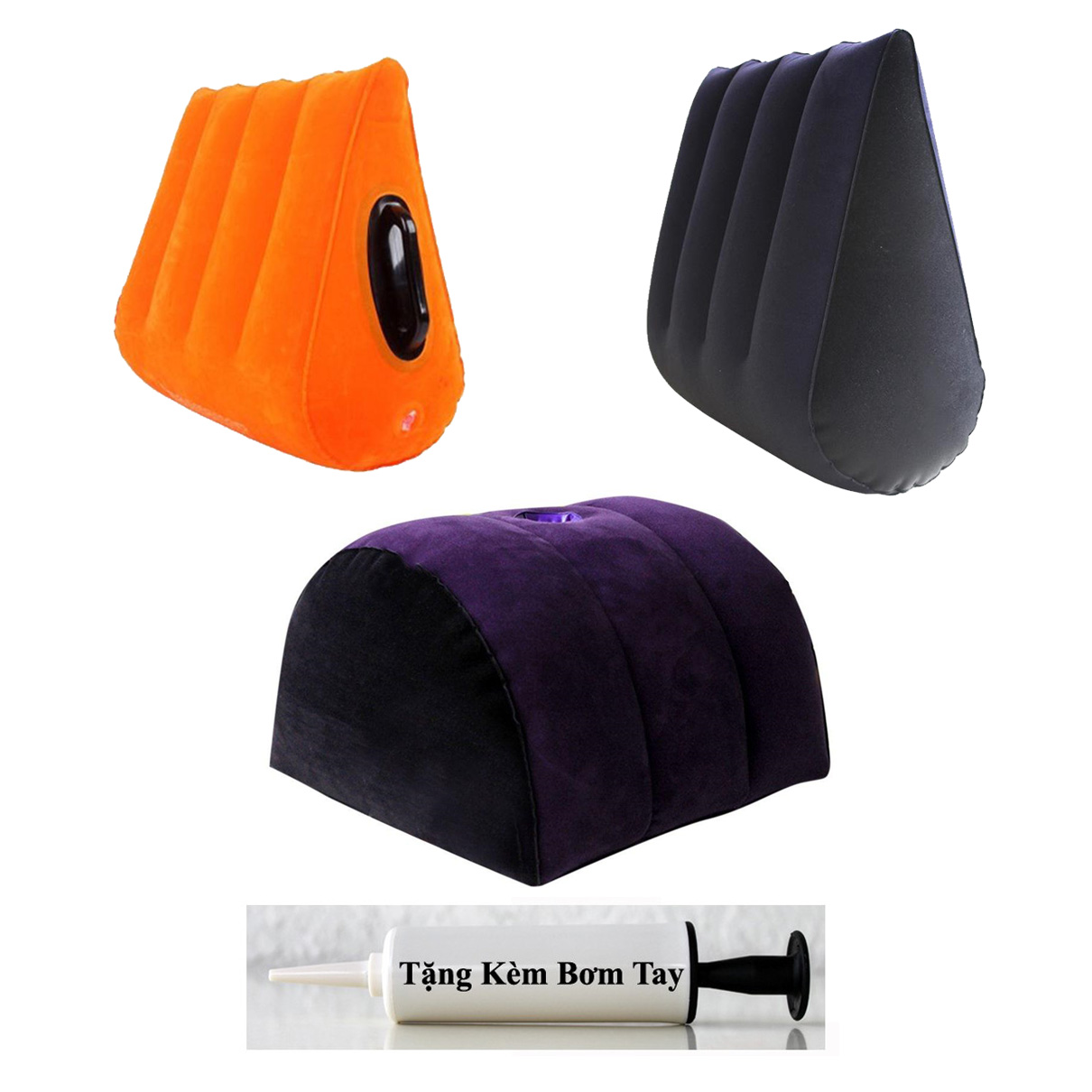 Gối Tình Yêu - Gối Hơi Hình Tam Giác/Hình Trụ/Hình Bán Nguyệt, 1 Chiếc, Gối Hỗ Trợ Vị Trí Cứng, Đệm Nêm, Đa Chức Năng, Giữ Gối Cho Cặp Đôi, Đồ Nội Thất, Nêm Êm Bền Dày Không Rách