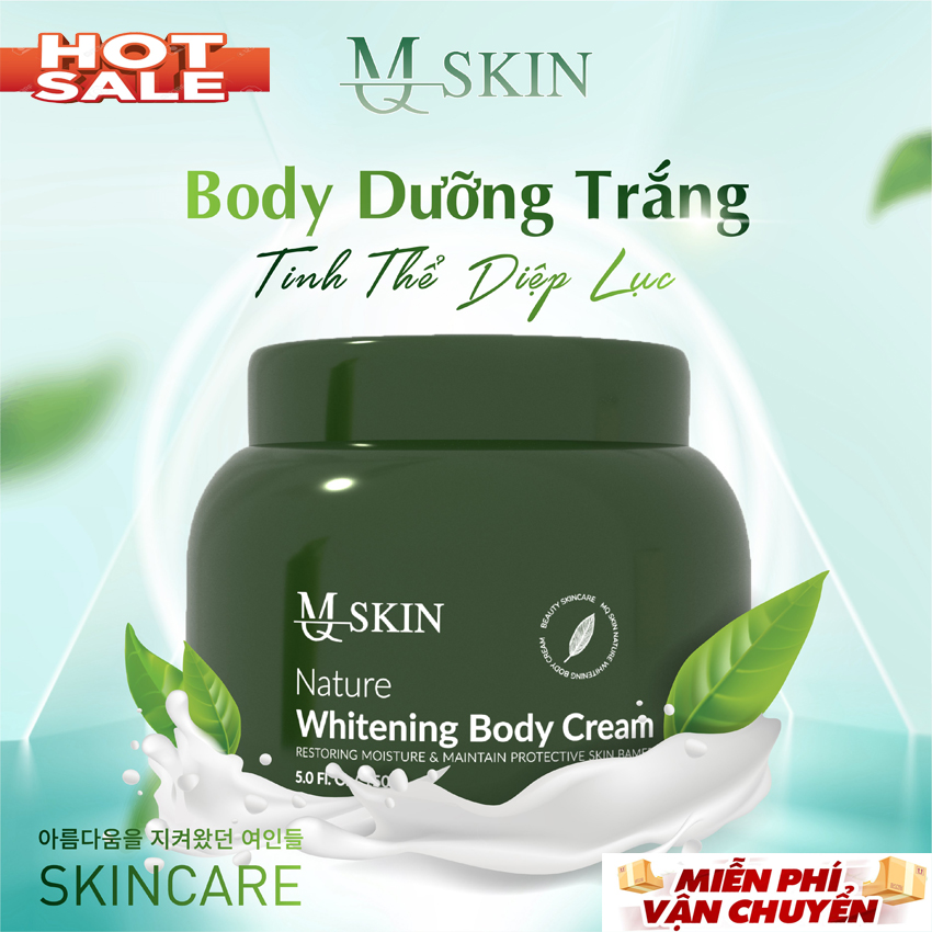 KEM TRẮNG DA BODY DIỆP LỤC MQ SKIN - PHÂN PHỐI CHÍNH HÃNG TỪ MQ SKIN TRÊN TOÀN QUỐC - SẢN PHẨM ĐỘC QUYỀN ĐƯỢC BỘ Y TẾ CẤP DUYỆT-