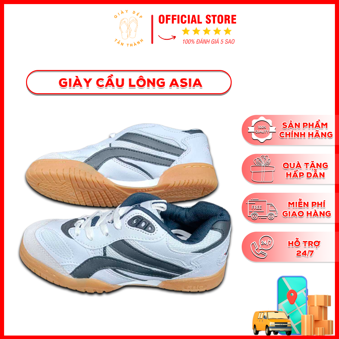 Giày cầu lông nam/nữ asia - giày thể thao nam tiệm dép tân thành hàng chính hãng chống trơn trượt tốt