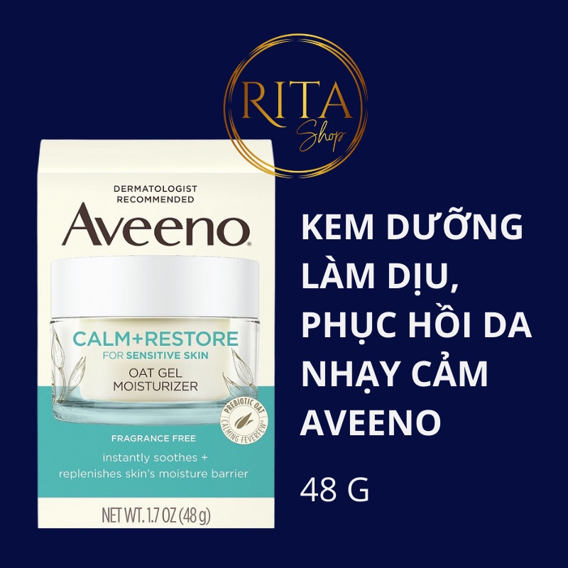 Kem dưỡng ẩm yến mạch Aveeno phục hồi làm dịu da Calm + Restore Oat Gel