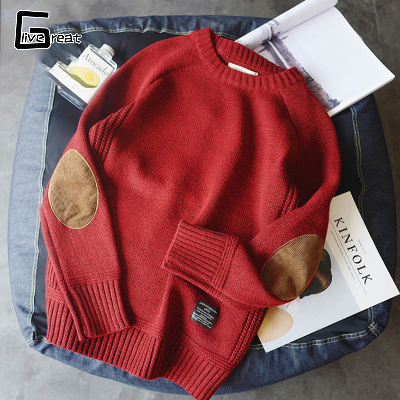 LIVE GREAT sweater male thickening mellowed started the trend Korean trend