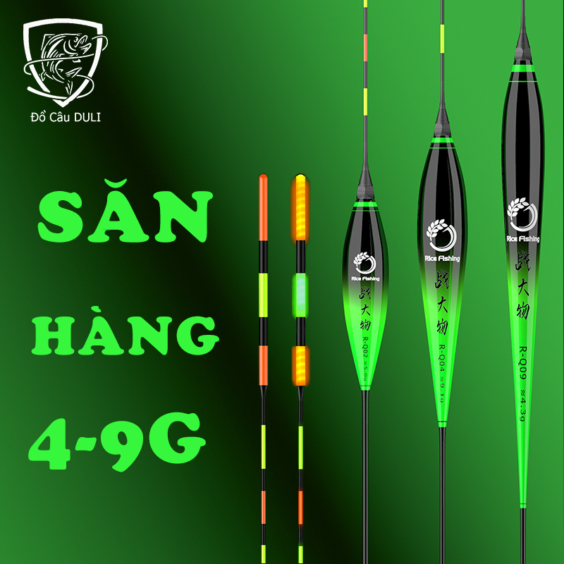 [Tặng Pin] Phao Câu Đài Ngày Đêm Rice Fishing Săn hàng cao cấp truyền tín hiệu nhanh nhạy PC-27
