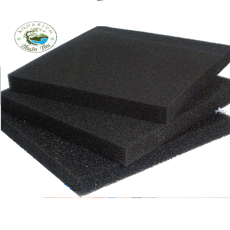 Bông lọc đen 5cm và 3cm_Mút lọc đen sinh học cho bể cá cảnh nhiều size