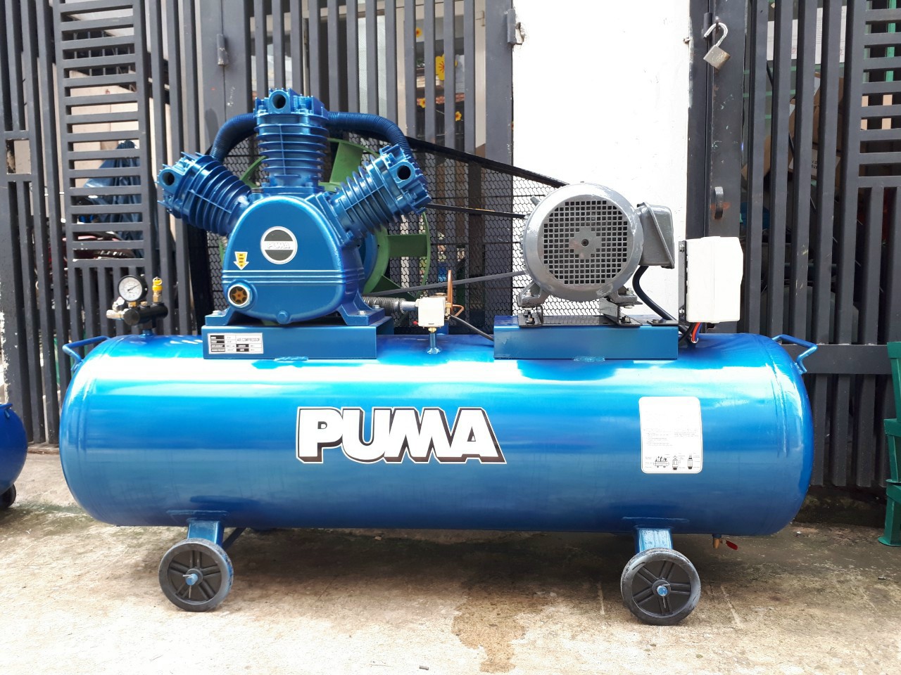 Máy nén khí puma 100 lít - motor 3hp toàn phát