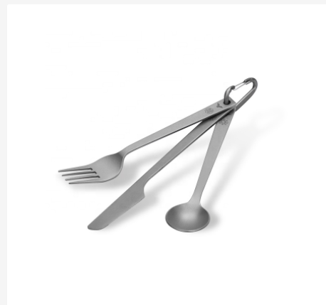 Bộ thìa dĩa Titanium 3 in 1 NatureHike NH21CJ016 (BST Đôn Hoàng)