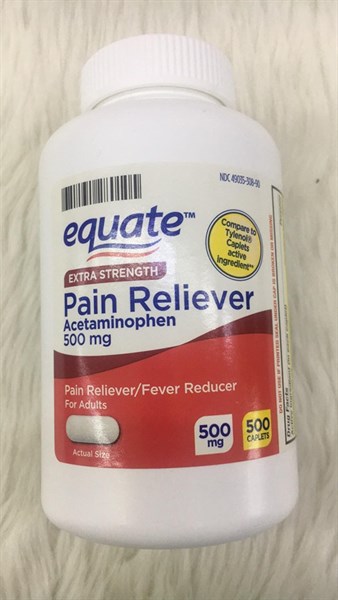 GIẢM ĐAU HẠ SỐT EQUATE 500 VIÊN - HÀNG XÁCH TAY MỸ