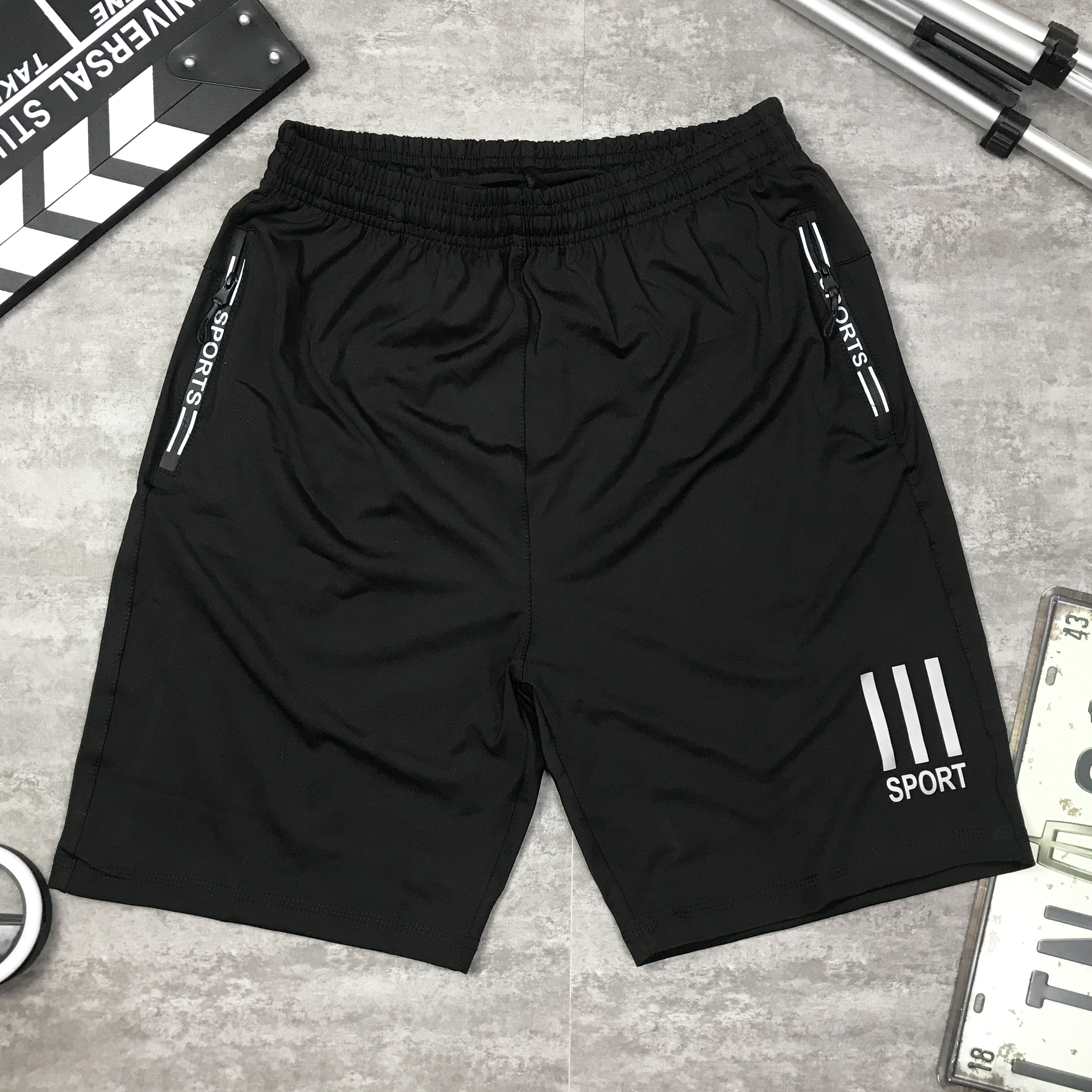 Quần Short nam Quần đùi nam thể thao chất thun lạnh Poly 4 chiều cap cấp