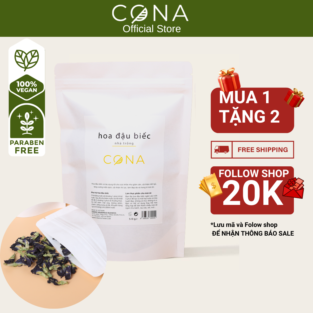 Trà hoa đậu biếc nhà trồng sấy khô CONA 50G
