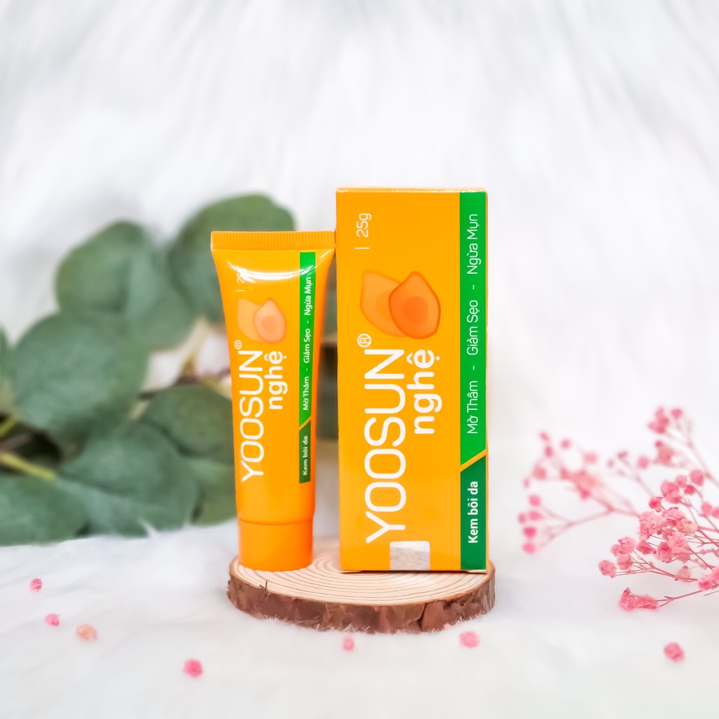 Kem nghệ YOOSUN tuýp 25g Vaselin, Vitamin E, tinh chất nghệ - làm dịu da, ngừa sẹo, ngăn ngừa mụn, xóa thâm - QT Thu Lan TL88