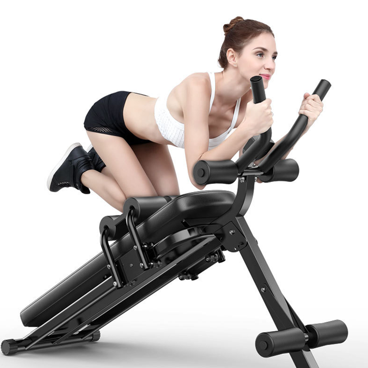 Ghế tập bụng mẫu mới thanh trượt bụng tập cơ, đồng hồ hiển thị - Ghế tập gym đa năng tại nhà, Máy tập cơ bụng