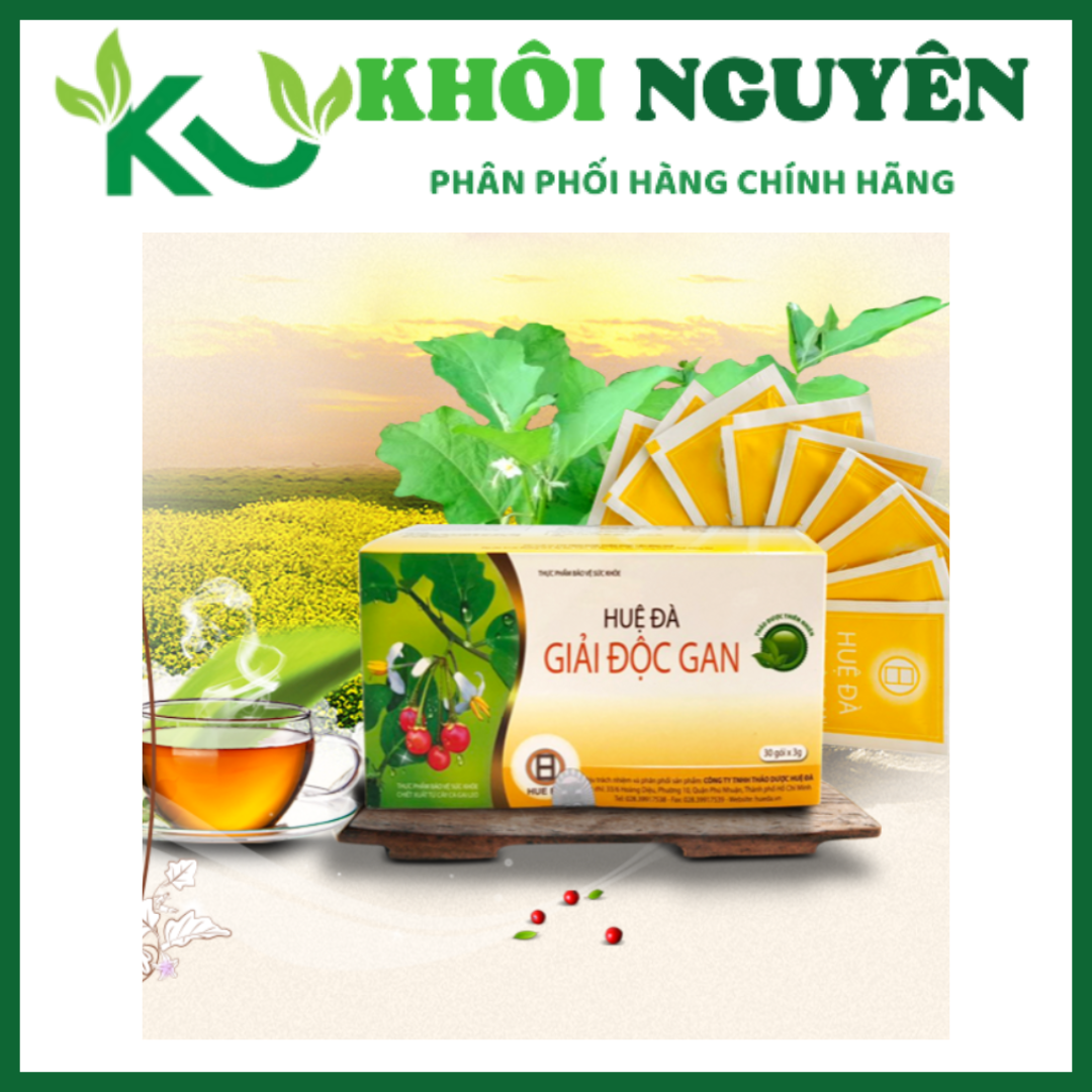 Huệ Đà giải độc gan Quy Nguyên hộp 30 gói x 3g