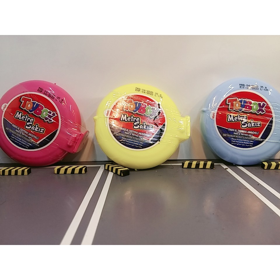 Singum Toybox cuộn to - Kẹo cao su cuộn vị trái cây Toybox cuộn to