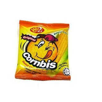 Bánh bắp Cracker Cornbis (Hộp 60 gói - 1,1kg) - Win2, Malaysia