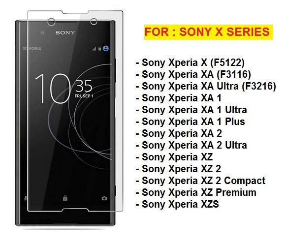 MIẾNG KÍNH CƯỜNG LỰC MẶT TRƯỚC MÀN HÌNH SONY X / XA / XA1 / XA1 PLUS / XA1 ULTRA / XA2 / XA2 ULTRA / XZ / XZ2 / XZ2 COMPACT / XZ PREMIUM / XZS