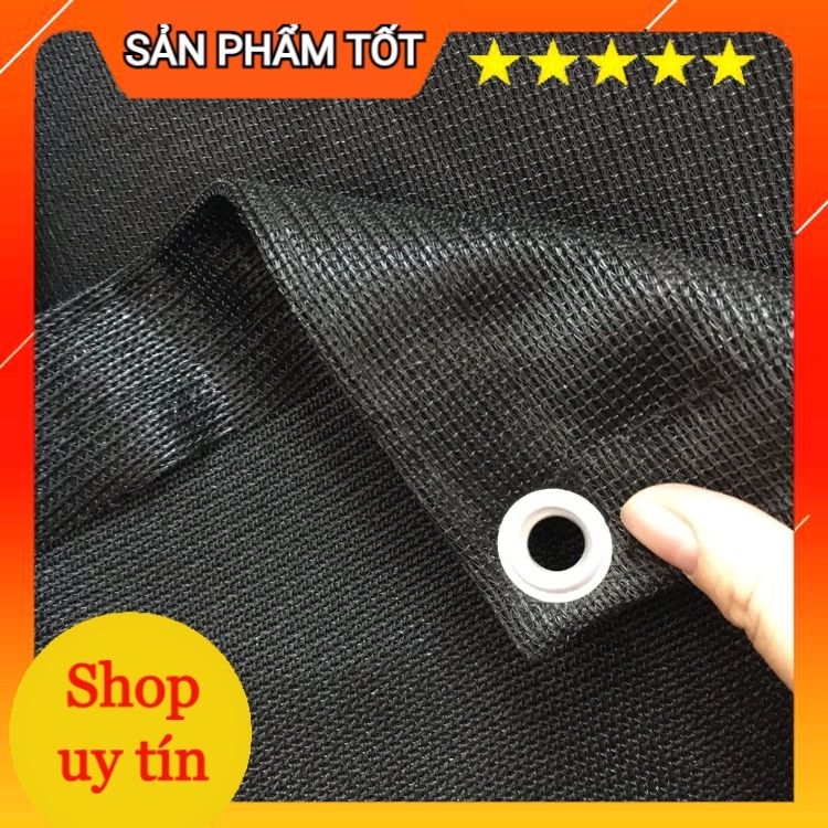 Lưới che nắng khổ 3 x 6 M, May viền đóng khoen sẵn bốn cạnh, 5 màu tự chọn siêu bền đẹp