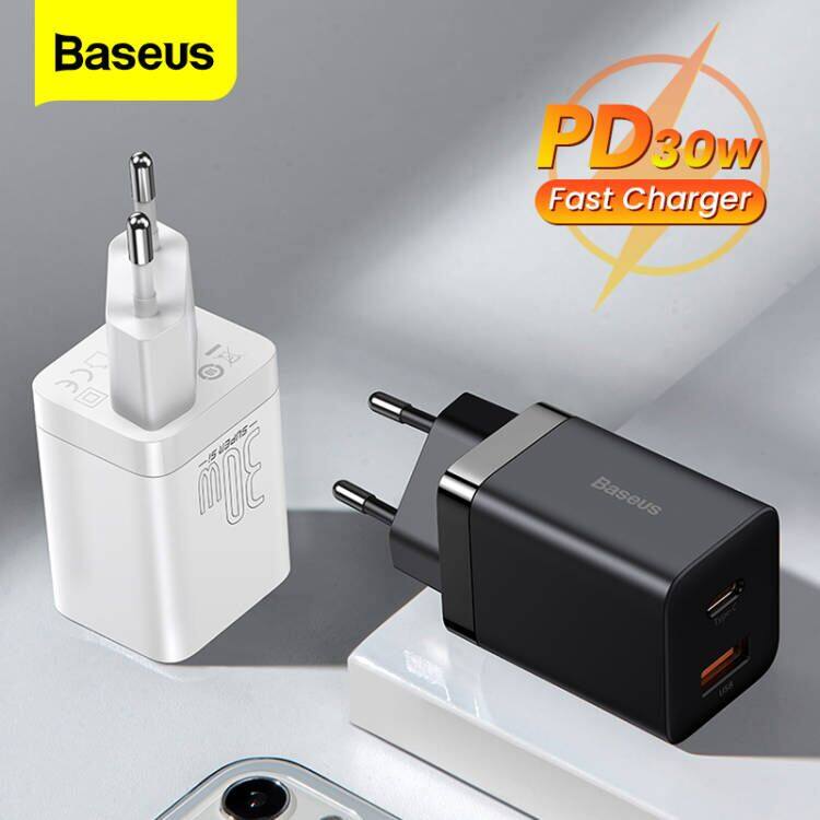 Baseus Super Si Pro Bộ sạc USB C có thể gập lại 20W / 30W Loại C Sạc nhanh cho iPhone 14 13 Pro Max 12 11 Bộ sạc nhanh Samsung Xiaomi