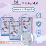 [COMBO 3 Bịch] Bỉm tã quần cho bé từ 6kg trở lên thương hiệu Miracle Baby, chất liệu Protein tơ tằm mềm mại thoáng mát có 4 size M16/L14/XL12/XXL10