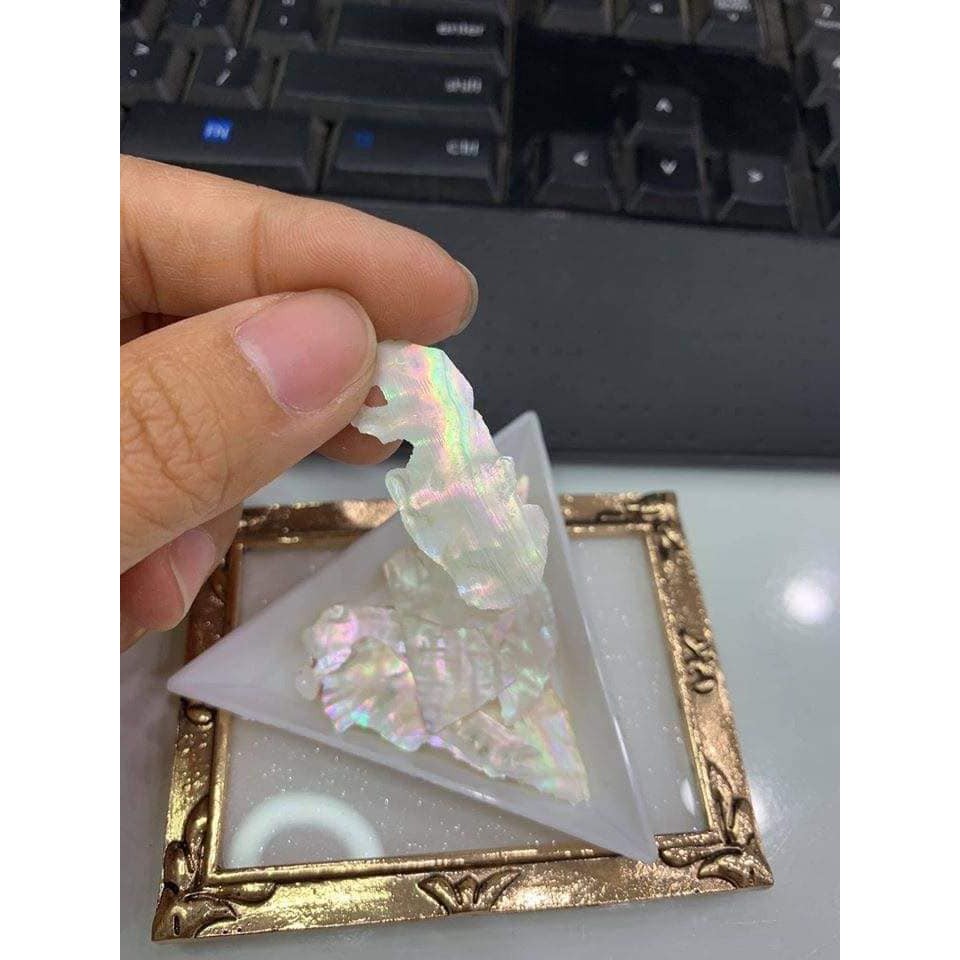 Xà cừ trắng túi phụ kiện nail trang trí nai - xà cừ ẩn nail samsam