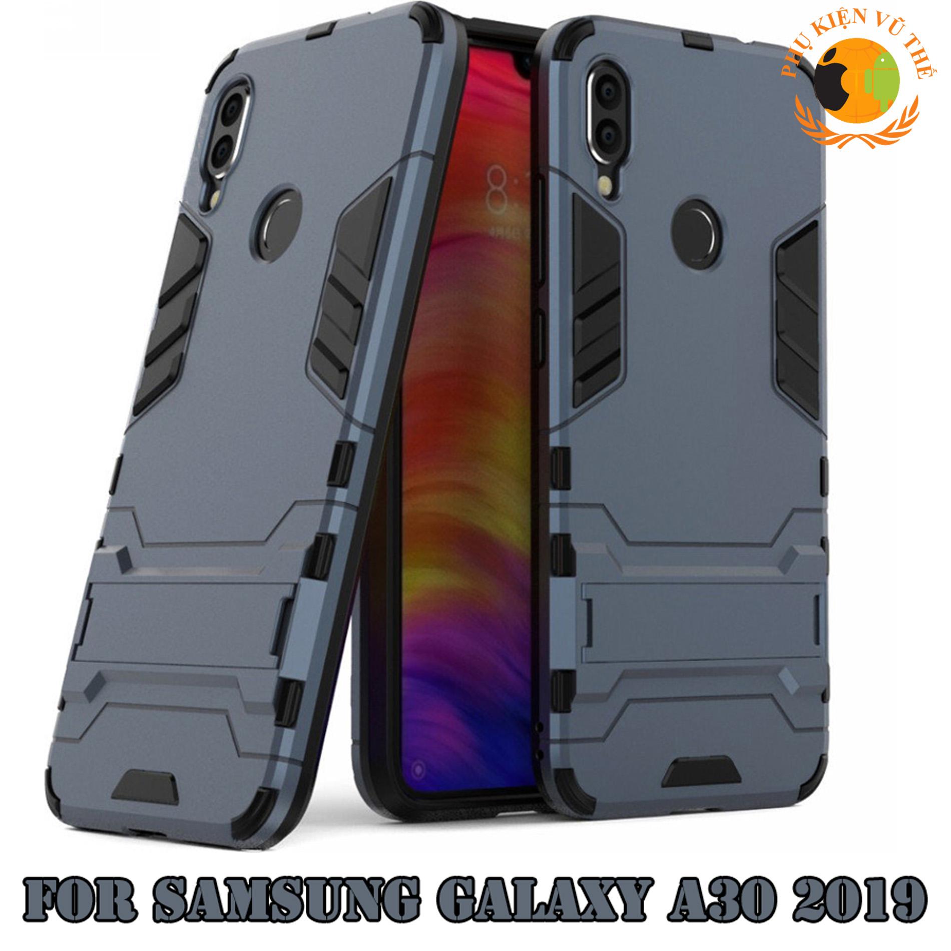 Ốp Lưng Chống Sốc Iron Man Cho Samsung Galaxy A30 2019 Có Dựng Lưng