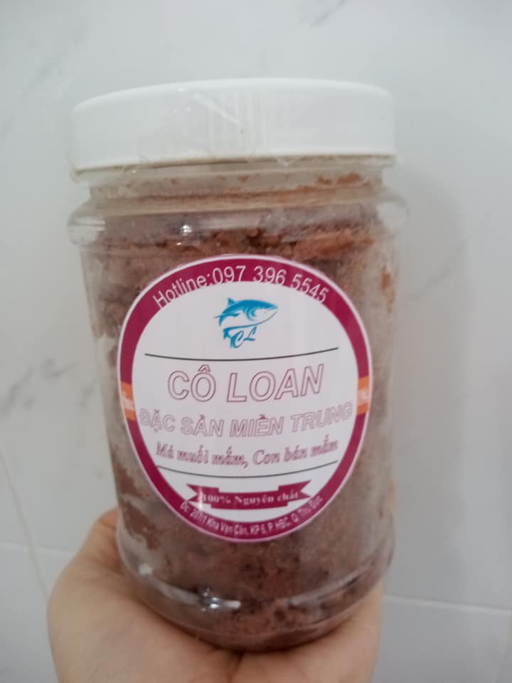 Lọ 500gr Mắm Ruốc Đặc Sản Phú Yên loại đặc biệt thơm ngon.