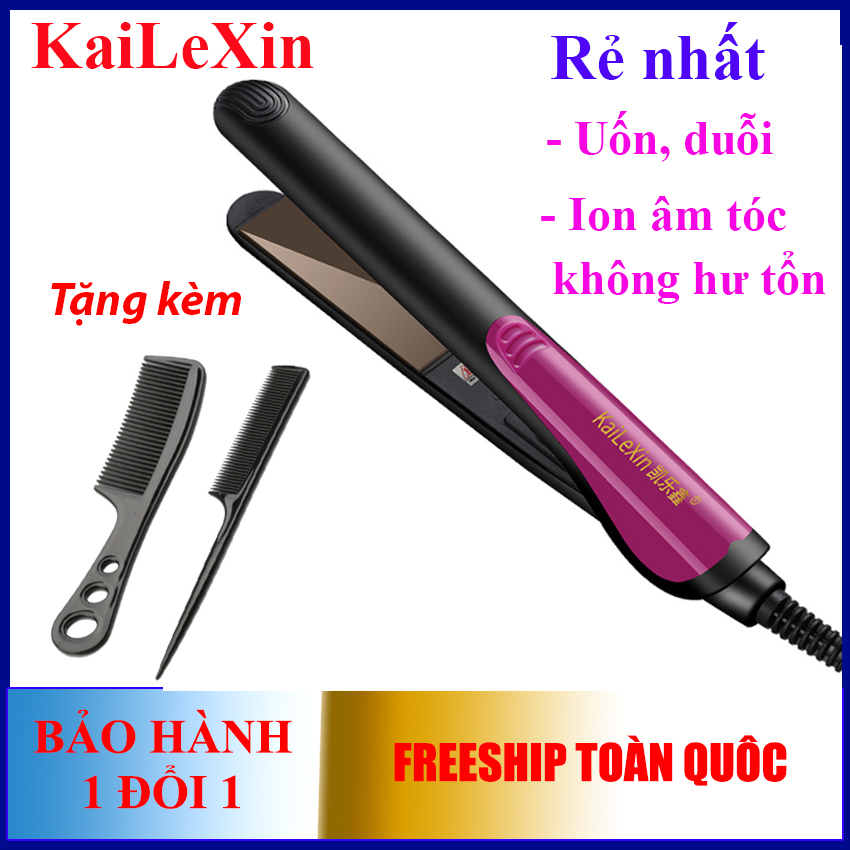 Rẻ vô địch - Máy duỗi tóc uốn tóc KaiLeXin đa năng cao cấp ion âm bảo vệ tóc không hư tổn phù hợp mọi loại tóc (hàng bảo hành)