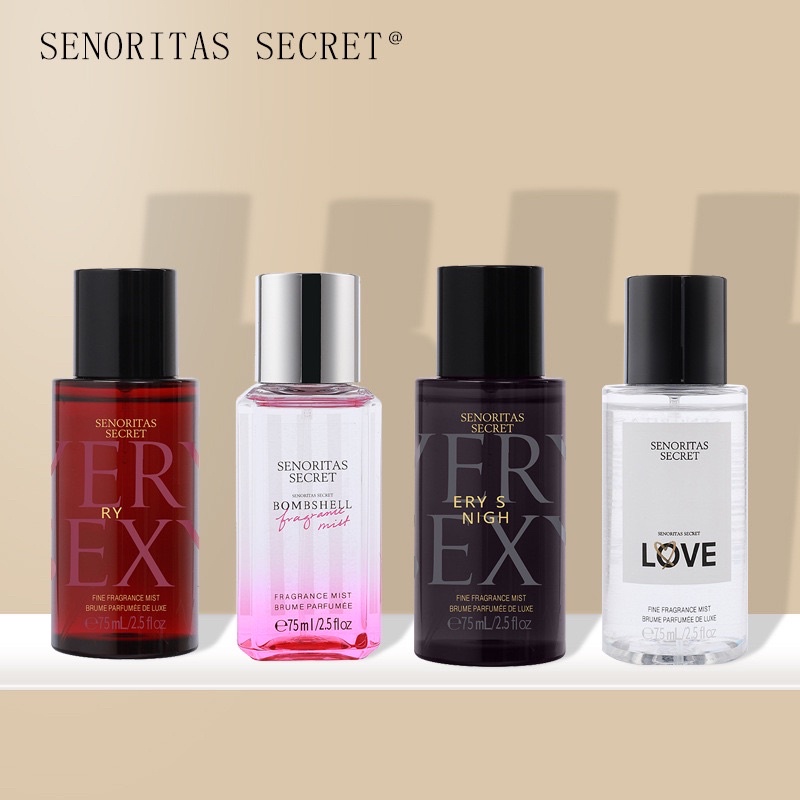Xịt Body Mist Senoritas Secret Chai 75ml Xịt Thơm Toàn Thân Siêu Thơm Cá Tính Năng Động Quyến Rũ