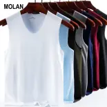 MOLAN Áo Vest Cho Nam Áo Không Tay, Quần Áo Tập Thể Dục Nam, Áo Tập Gym Nam-áo thun nam trung niên