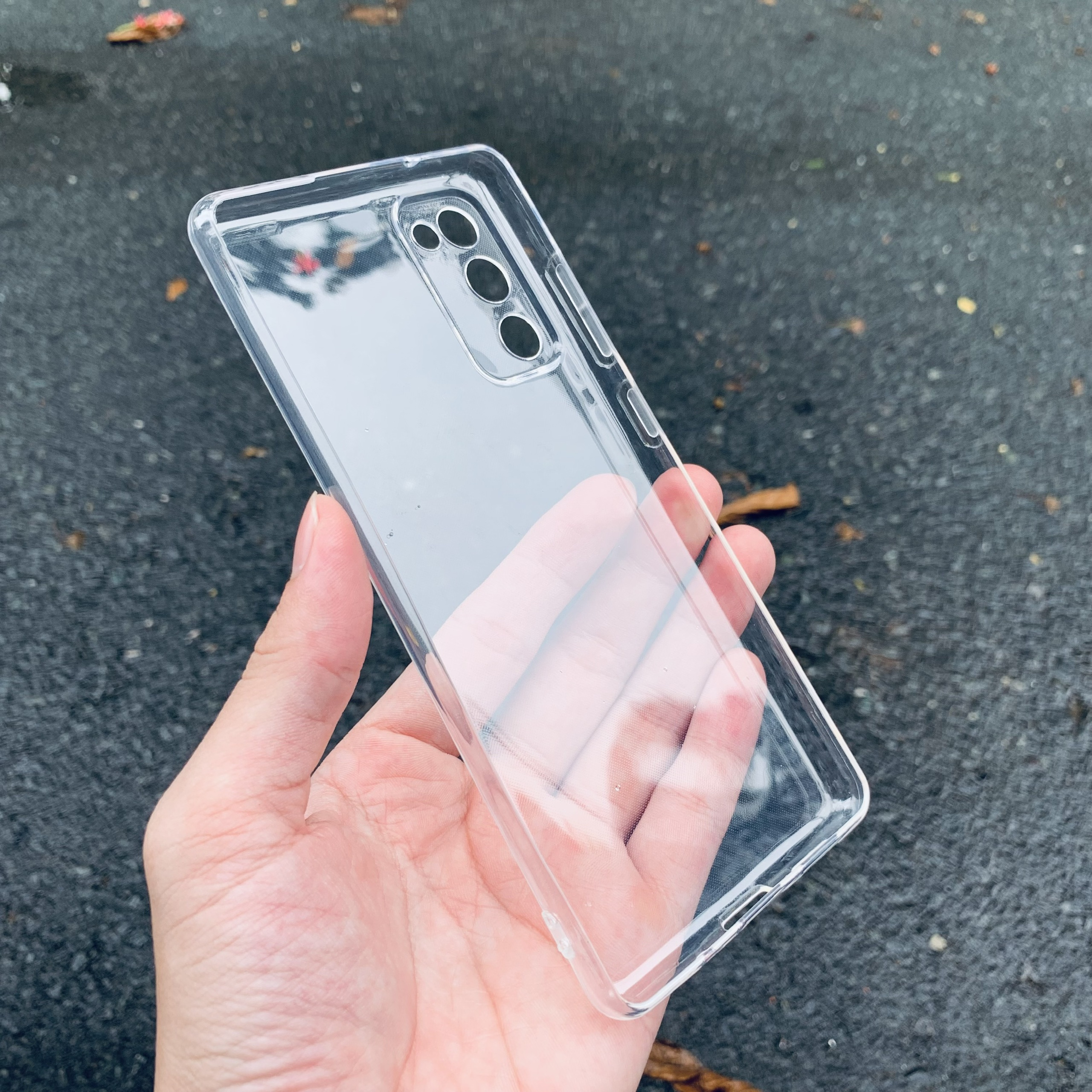 Ốp lưng gor cho samsung s20 fe silicon dẻo trong