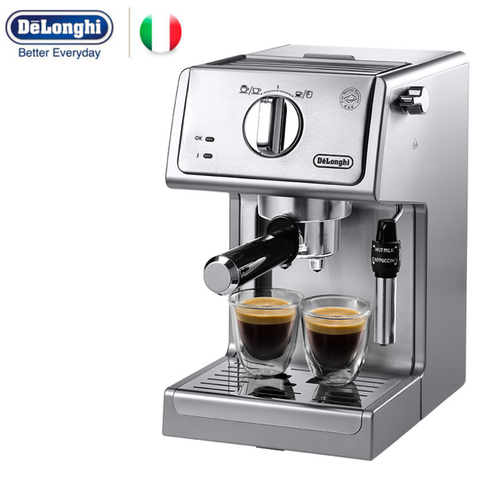 Máy pha cà phê Espresso nhãn hiệu Delonghi ECP36.31, thân máy hợp kim inox, công suất 1100W