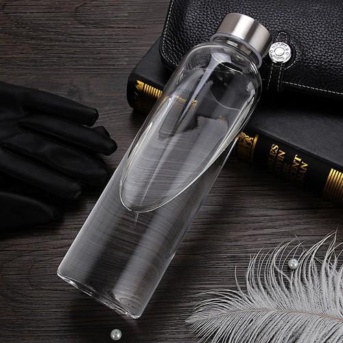 Chai thủy tinh tròn 500ml nắp dây xách