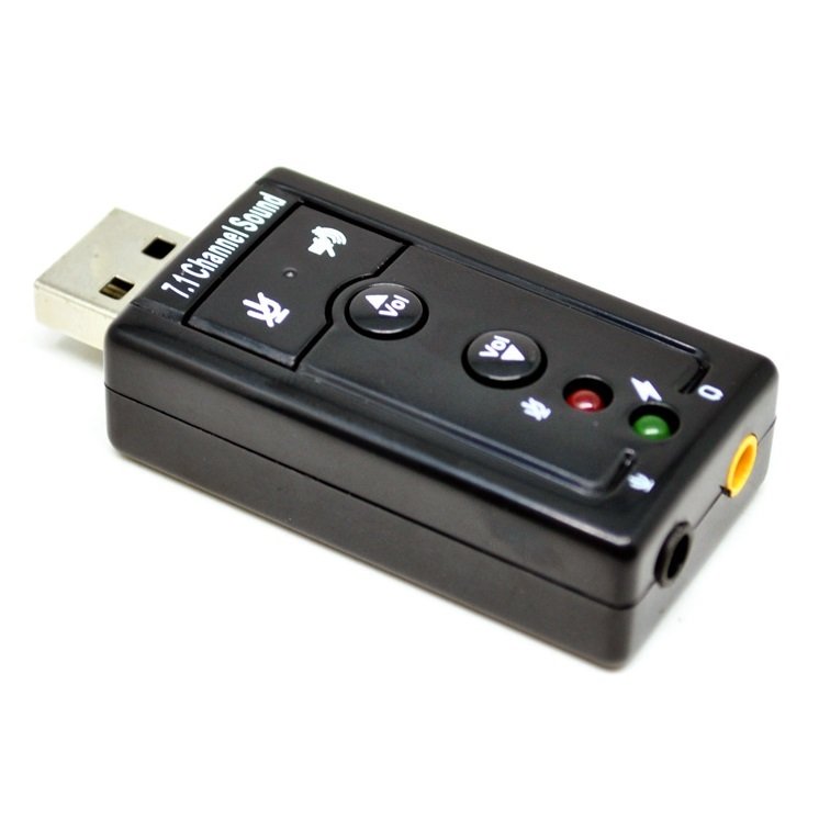 USB Âm thanh 7.1 kèm nút chỉnh âm thanh, CARD ÂM THANH, USB SOUND, USB SOUND 7.1