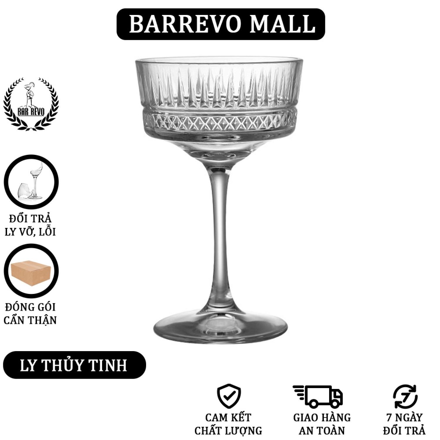 440436 - carved cocktail glasses coupe - ly thủy tinh - ly cocktail