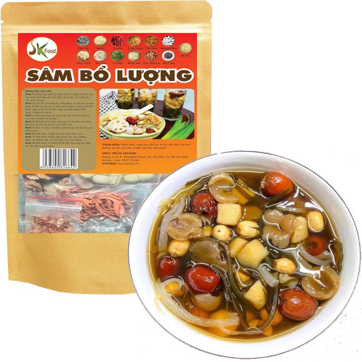 Set nấu Chè Sâm Bổ Lượng nhiều vị thơm ngon khoảng 400g