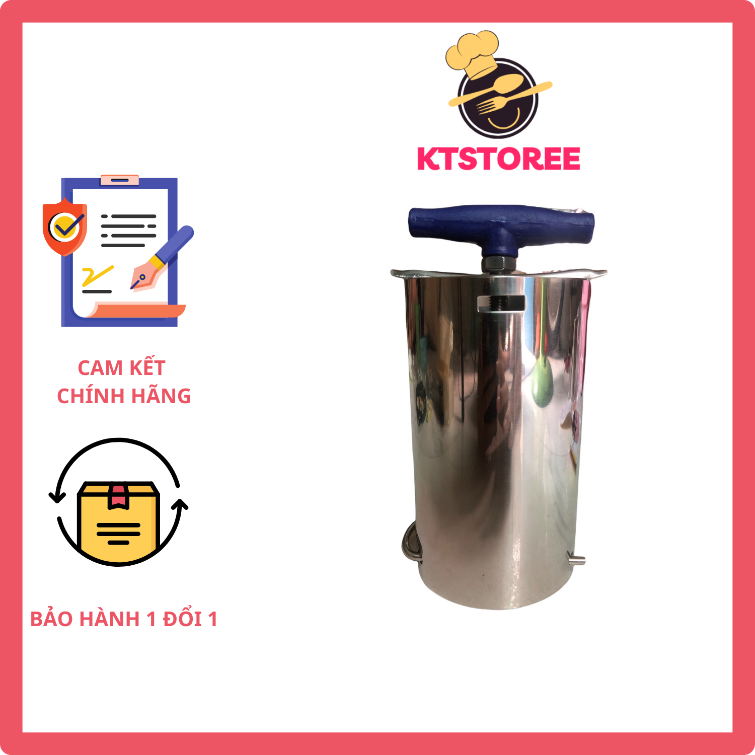 Khuôn làm giò chả Inox Dragon- Loại 1kg